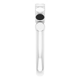 Sterling Silver Geometric Stackable Ring