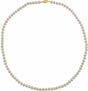 14K Yellow Cultured White Freshwater Pearl 18" Necklace