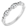 14K White Gold .06 CTW Natural Diamond Anniversary Band