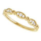 14K Yellow Gold .06 CTW Natural Diamond Anniversary Band