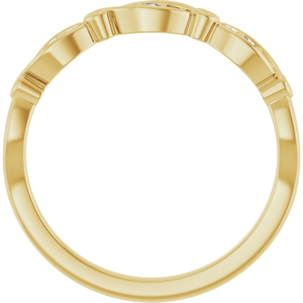 14K Yellow Gold .06 CTW Natural Diamond Anniversary Band