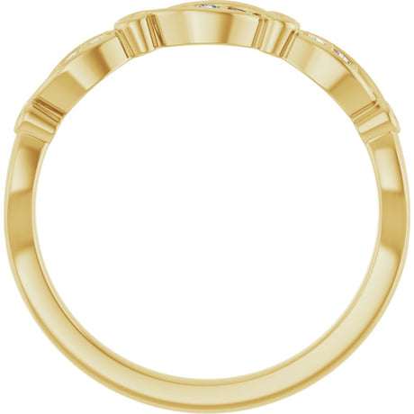 14K Yellow Gold 1/10 CTW Lab-Grown Diamond Anniversary Band