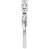 14K White Gold .06 CTW Natural Diamond Anniversary Band