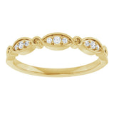 14K Yellow Gold 1/10 CTW Lab-Grown Diamond Anniversary Band