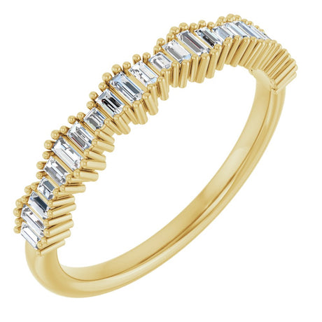 14K Yellow Gold 1/4 CTW Natural Diamond Anniversary Band