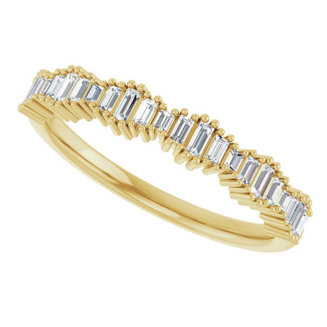 14K Yellow Gold 1/4 CTW Natural Diamond Anniversary Band