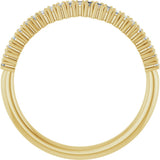 14K Yellow Gold 1/4 CTW Natural Diamond Anniversary Band