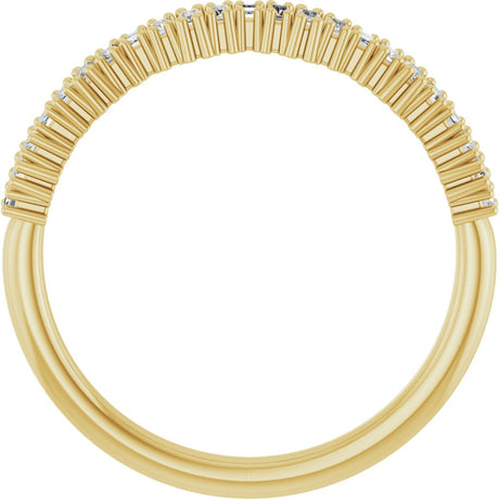 14K Yellow Gold 1/4 CTW Natural Diamond Anniversary Band
