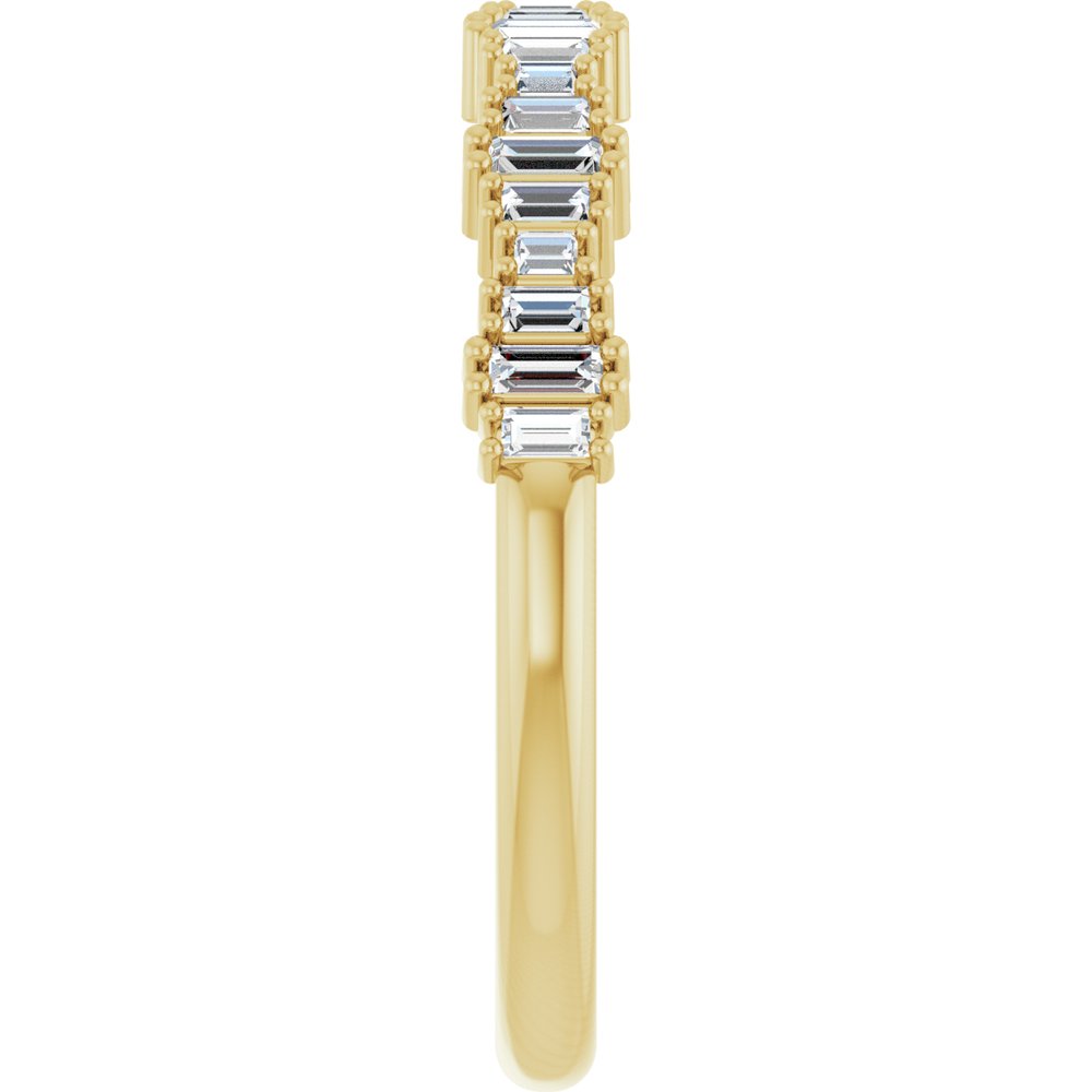 14K Yellow Gold 1/4 CTW Natural Diamond Anniversary Band