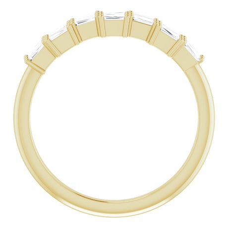 14K Yellow Gold 1/3 CTW Natural Diamond Anniversary Band