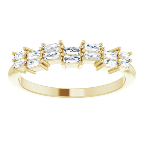 14K Yellow Gold 1/3 CTW Natural Diamond Anniversary Band