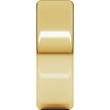 14K Yellow Gold 7 mm Round-Edge Comfort-Fit Flat Band Size 7.5