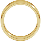 14K Yellow 7 mm Round-Edge Comfort-Fit Flat Band