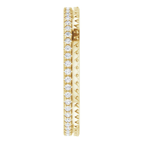 14K Yellow 1/5 CTW Natural Diamond Eternity Band