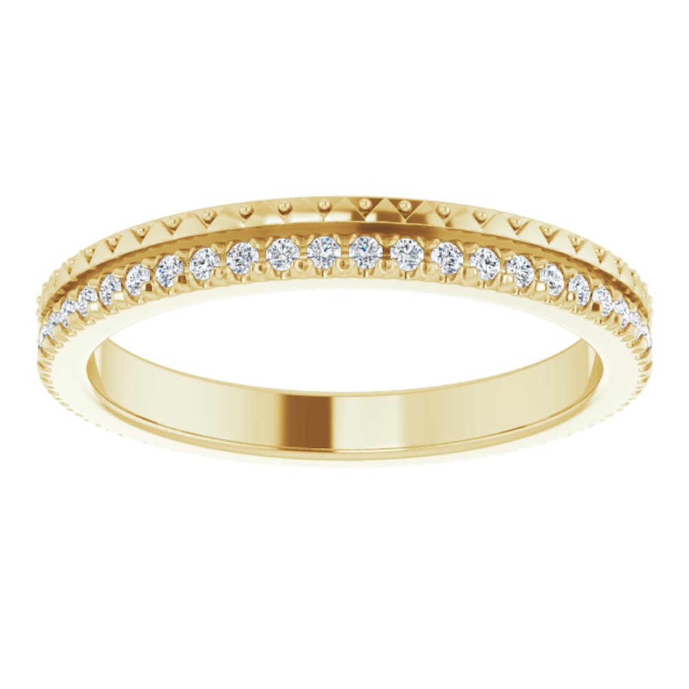 14K Yellow 1/5 CTW Natural Diamond Eternity Band