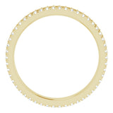 14K Yellow 1/5 CTW Natural Diamond Eternity Band