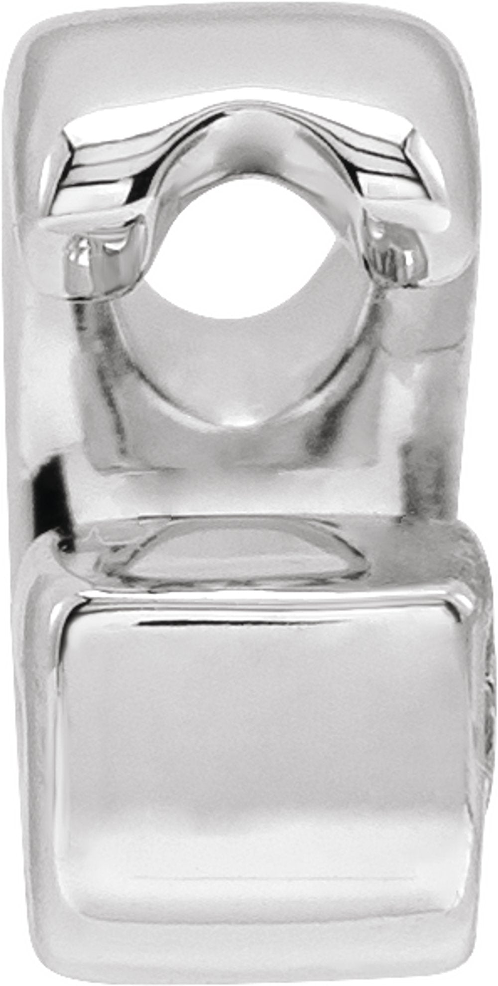 Sterling Silver Block Initial G Slide Pendant