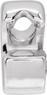 Sterling Silver Block Initial G Slide Pendant