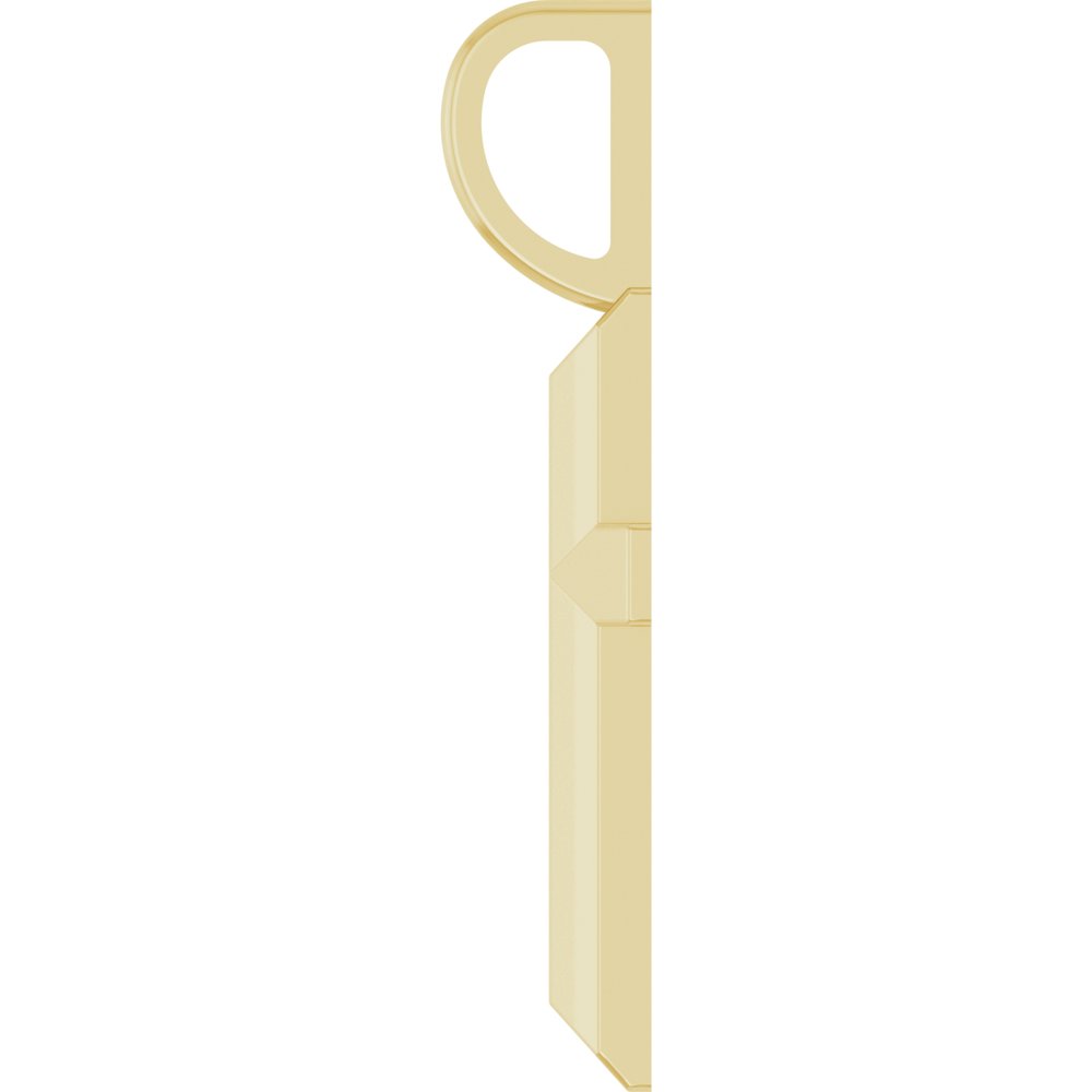 14K Yellow Gold Knife-Edge Cross Charm/Pendant