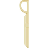14K Yellow Gold Knife-Edge Cross Charm/Pendant