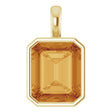 14K Yellow Natural Citrine Pendant