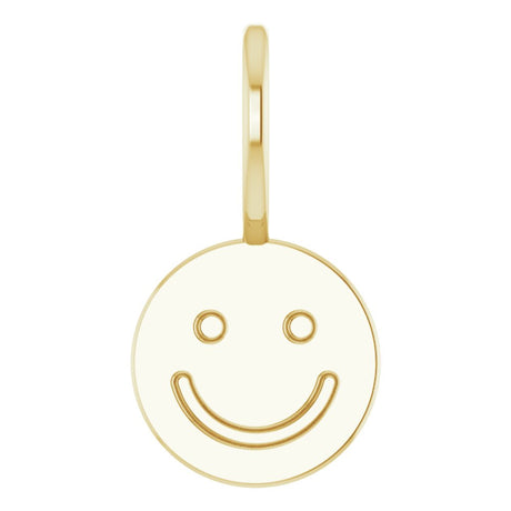 14K Yellow Gold Smiley Face Charm/Pendant
