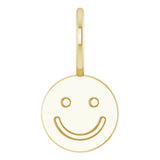 14K Yellow Gold Smiley Face Charm/Pendant