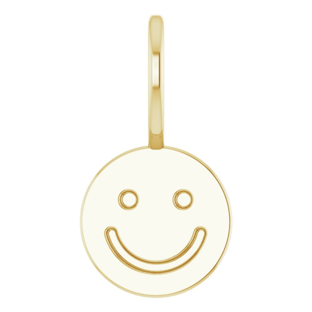 14K Yellow Gold Smiley Face Charm/Pendant