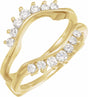 14K Yellow 1/2 CTW Natural Diamond Ring Guard 