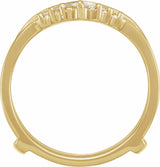 14K Yellow 1/4 CTW Natural Diamond Ring Guard