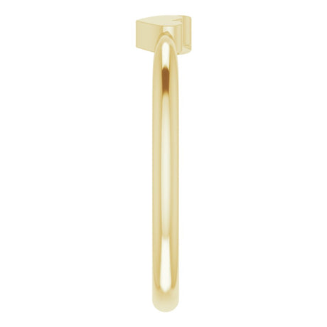 14K Yellow Gold 2-Heart Family Engravable Ring