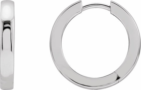 Sterling Silver Hinged 20 mm Hoop Earring2
