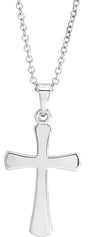 Platinum Cross 18" Necklace