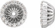 14K White 1/6 CTW Natural Diamond Earring Jackets with 5.1 mm ID