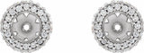 14K White 1/5 CTW Lab Grown Diamond Earrings Jacket