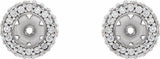 14K White 1/5 CTW Lab Grown Diamond Earrings Jacket