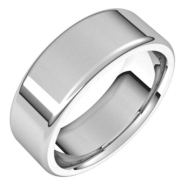 Flat Comfort-Fit Round Edge Band