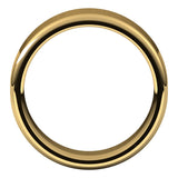 14K Yellow 7 mm Flat Comfort Fit Round Edge Band