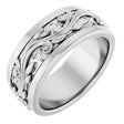 14K White Gold 1/4 CTW Natural Diamond Band Size 7