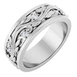 14K White Gold 1/4 CTW Natural Diamond Band Size 7