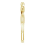 14K Yellow Gold Twisted Stackable Ring
