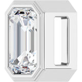 14K White 1/4 CT Lab-Grown Diamond Pendant