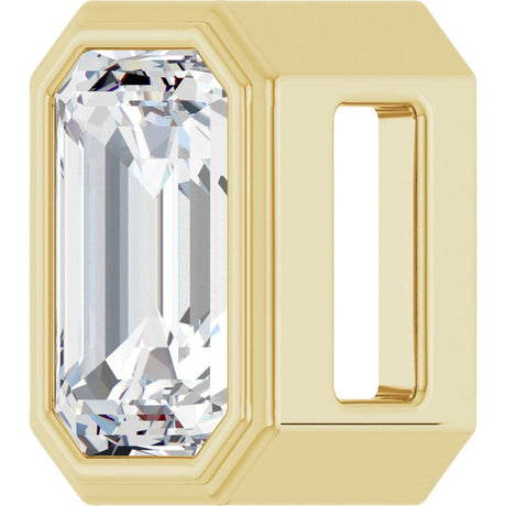 14K Yellow Gold 1/4 CT Lab-Grown Diamond Pendant