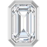 14K White 1/4 CT Lab-Grown Diamond Pendant