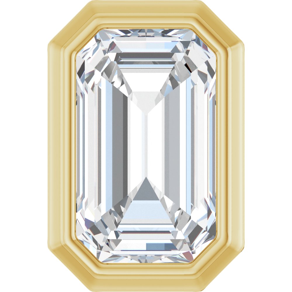 14K Yellow 1/4 CT Lab-Grown Diamond Pendant