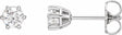 14K White Gold 1/2 CTW Lab-Grown Diamond Earrings
