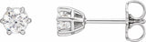 14K White Gold 1/2 CTW Natural Diamond Stud Earrings