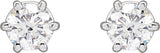 14K White 1/2 CTW Natural Diamond Stud Earrings
