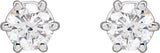 14K White Gold 1/2 CTW Lab-Grown Diamond Earrings
