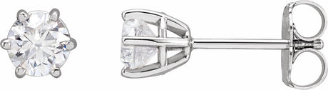 14K White 3/4 CTW Lab-Grown Diamond Earrings